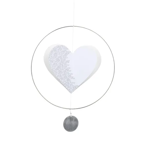 Herz Mobile groß Liebe Love Amour 27,5cm Living Räder Design