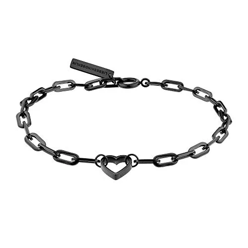 Liebeskind Berlin Damen-Handkette Edelstahl LJ-0343-B-V - Armband für Damen aus Edelstahl mit Herzanhänger, zeitloses Design und ideal zum Kombinieren, perfekt als Geschenk für jeden Anlass.