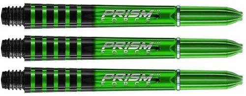 Winmau Prism Force Shäfte, Grün, 3 Stück Set, Short 35mm