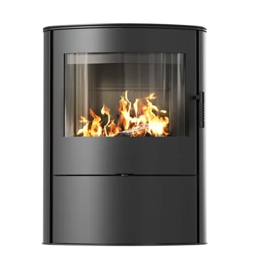 Kaminofen AB/S/2/RO 10 kW - Effizienter Stahlofen für gemütliche Wärme - Kaminöfen, Energieeffizienzklasse A, 10 kW Nennwärmeleistung mit 80% Wirkungsgrad für optimale Wärmeverteilung in Wohnräumen.