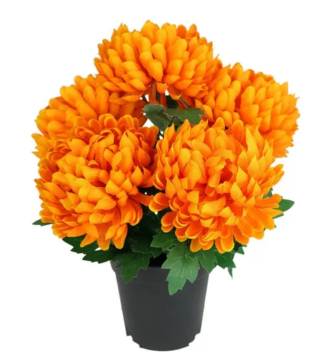 Kunstblume Chrysantheme im Topf, I.GE.A., Höhe 31 cm, Blume Dekoblume Herbstblume Herbstdeko künstlich Kunstpflanze Pflanze