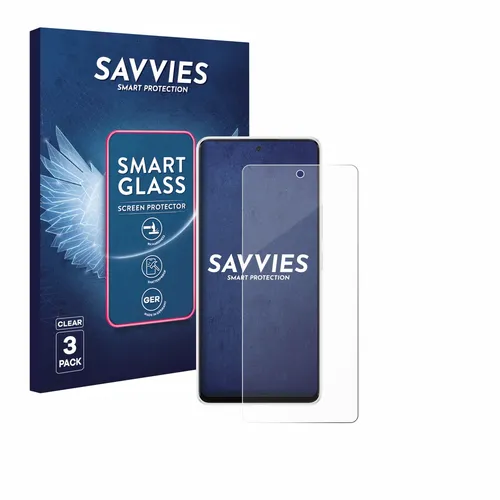 3x Savvies Schutzglas für Samsung Galaxy A53 5G Panzer Folie Glas klar