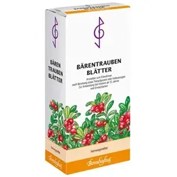 BÄRENTRAUBENBLÄTTER BOMBASTUS - Pflanzlicher Arzneitee für Harnwegserkrankungen, ideal für Kinder ab 12 Jahren und Erwachsene. Unterstützt bei entzündlichen Erkrankungen der ableitenden Harnwege.