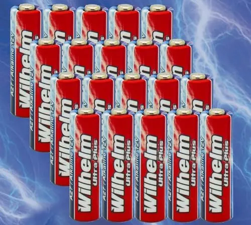 A27 12V Wilhelm Alkaline Batterien MN27 V27GA 27A 12 Volt 25 mAh 20 x
