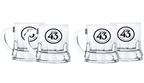 Licor 43 Minibeer Glas 4er Set Shotglas Pinnchen Likör Liquor 43er