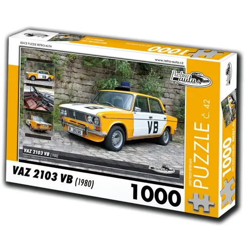 Produktbild RETRO-AUTA Puzzle Nr. 42 VAZ 2103 VB (1980) 1000 Teile