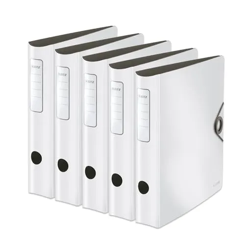 LEITZ Aktenordner weiß in weiß von Leitz