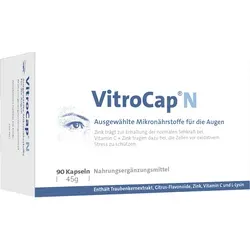 Vitrocap N 90 ST - Nahrungsergänzung für die Augen - Spezielle Diät zur Unterstützung bei Glaskörperdegeneration, enthält L-Lysin, Vitamin C und Zink für optimale Augengesundheit.