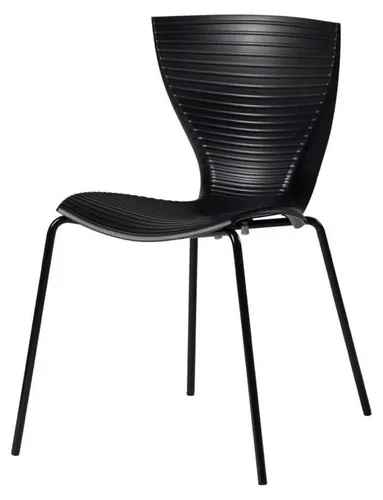 Slide Design Stuhl Gloria - Moderne Stuhl in Jet Black, ideal für stilvolle Wohnräume. Mit kompakten Maßen von 54x56x80 cm überzeugt er durch elegantes Design und hohe Funktionalität.