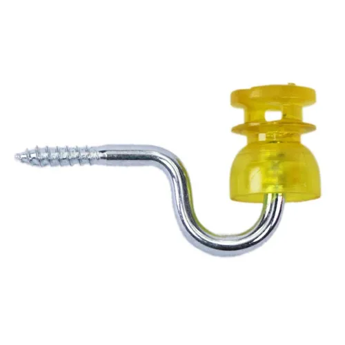 25x Weidezaun Isolatoren Weidezäune NEU Schlitzisolatoren max. Ø 4mm Litze gelb