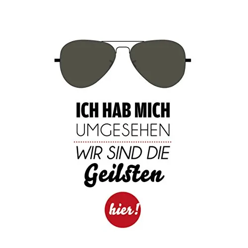 Sprüche Servietten Wir sind die Geilsten 20 Stk. in schwarz von Unbekannt