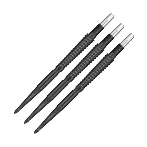 Target Darts Swiss Point Storm Dartspitzen, LNC (3er Pack Spitzen) 26MM - Schwarz | Wechsel Dartspitzen, Swiss Stormspitzen, Profi Dart Zubehör
