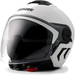 Blauer Motorradhelm Demi Jet DJ-01 Monocolor Jethelm mit Sonnenvisier - Motorradhelm in Größe XXL (62/64) mit integriertem, kratzfesten Sonnenvisier für optimalen Schutz und Komfort bei jeder Fahrt.
