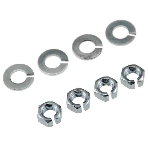 geschlitzte M8 Muttern und Scheiben für Blinkermontage 4er Pack
