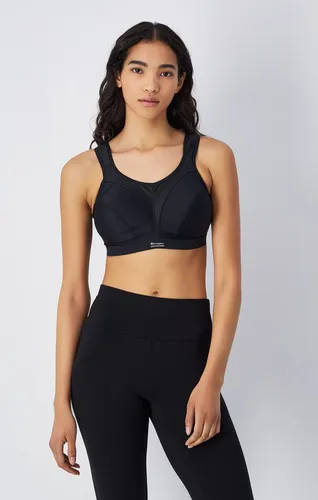 Champion Damen Shock Absorber Sn109 Active D+ Sport-BH, Schwarz, 80E EU - Funktionsunterwäsche mit optimaler Unterstützung für D+ Größen, verstellbare Träger und Rückenverschluss für maximalen Komfort beim Sport.