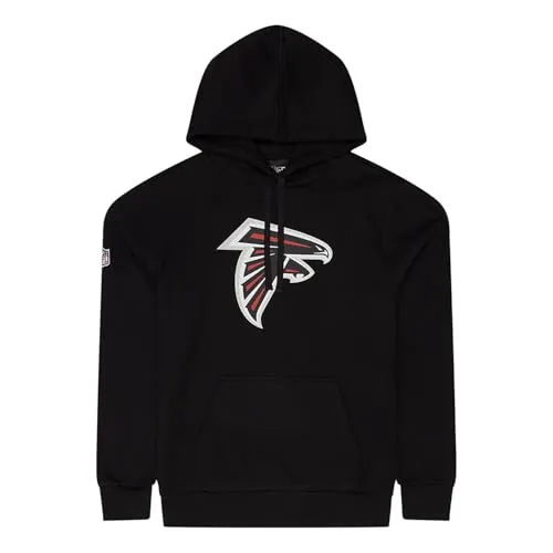 New Era Atlanta Falcons Team Logo Po Hoody - S - Hoodie der Atlanta Falcons mit gedrucktem Teamlogo und gesticktem NFL Shield. Hochwertiger, flauschiger Stoff für besten Tragekomfort. Offizielles Lizenzprodukt der NFL, ideal für Fans!