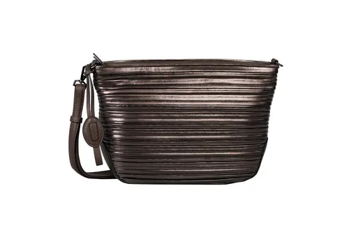 Gabor Umhängetasche NICOLA Cross Bag M - Stylische Umhängetasche in Metallic Brown, ideal für jeden Anlass. Mit verstellbarem Schulterriemen, vielen Fächern und verstärktem Boden für optimalen Komfort.