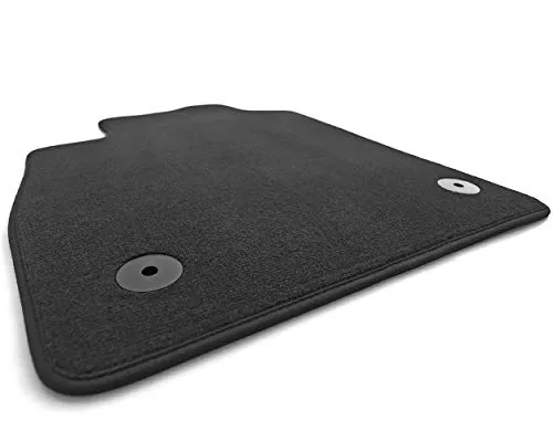 kh Teile Fahrermatte für Ford Fiesta (ab 2017-) Fußmatte Fahrerseite Velours in Original Qualität Automatte Matte Schwarz