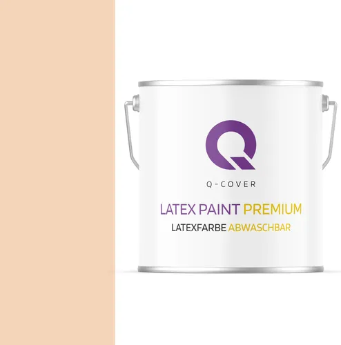 Latexfarbe Abwaschbar |Hell Pfirsich 5 L | Innenfarbe | Wandfarbe | Deckenfarbe Klasse 2 Mattfarbe Für Allergiker Scheuerfest Geruchlos Frei
