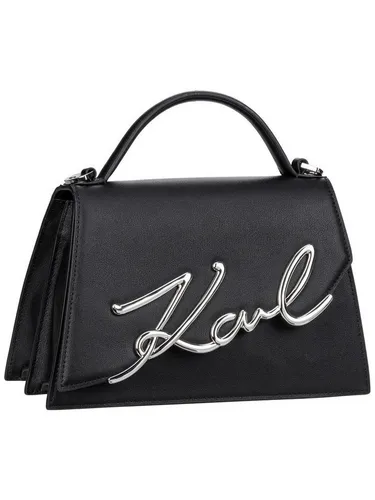 KARL LAGERFELD Handtasche K/Signature 2.0 MD - Handtasche aus hochwertigem Rindleder, vereint luxuriöse Eleganz mit praktischem Design und ist ideal für stilbewusste Frauen.