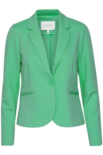 b.young BYRizetta Damen Blazer - Eleganter Damen Blazer in Ming Green, ideal für Büro und Freizeit. Mit Stretch für optimalen Tragekomfort und vielseitig kombinierbar.