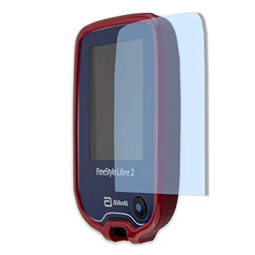 caseroxx TPU-Hülle und Displayschutzfolie für Freestyle Libre 1/2 / 3 / Insulinx / 14 Day, Set (TPU-Hülle in rot)