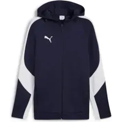 Puma teamEVOSTRIPE Kapuzenjacke Herren - Marine - M - Stylische Puma Kapuzenjacke für Herren in Marine, ideal für Sport und Freizeit. Mit dryCELL-Technologie für optimalen Tragekomfort und praktischen Reißverschlusstaschen. Perfekte Kombination aus Funktionalität und modernem Design.