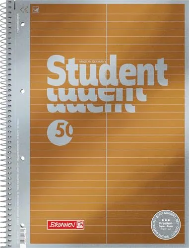 BRUNNEN Collegeblock Student Premium A4 für Vokabeln von BRUNNEN