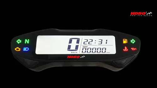 KOSO Digitaler Tachometer DB EX-03, schwarz