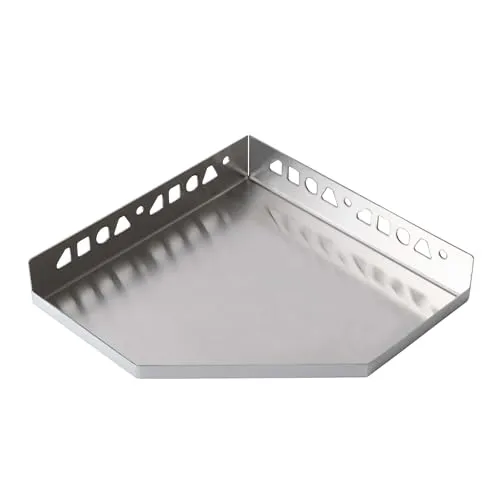 Dalsys Befliesbare Duschablage Ecke 200mm x 200mm Silber in silber von Dalsys