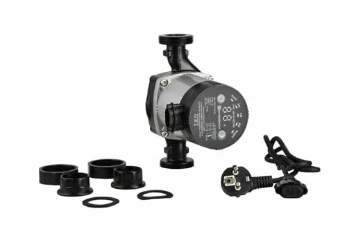 Hocheffizienzpump Umwälzpumpe EHI 25-80/180 für Heizungsanlagen +Verschraubungen