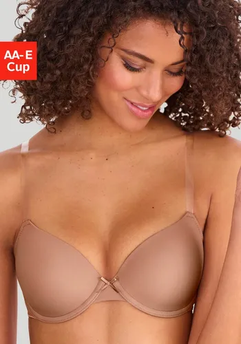 LASCANA Schalen-BH Ela mit transparenten Trägern, perfect basic mit Bügel, Basic Dessous