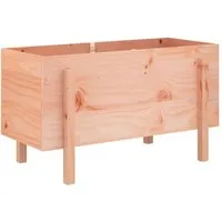 vidaXL Hochbeet aus Douglasie 101x50x57 cm - Hochbeet aus massivem Douglasienholz, robust und pflegeleicht. Ideal für Garten, Balkon oder Terrasse, bietet viel Platz für Pflanzen, Gemüse und Kräuter.