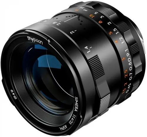Thypoch Simera 35mm f1.4 ASPH. für Leica M Mount - Schwarz - Vollformat Objektiv 35mm f1.4 für Leica M Mount, ideal für kreative Fotografie mit großer Blendenöffnung und präziser Fokussierung.