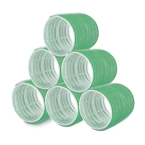 PONIK’S PROFESSIONAL Lockenwickler Groß Selbsthaftend – Haarrollen 61mm Set 6 Stück & Klettwickler – Haarwickler Groß Für Heatless Curls Dicke Rolle, Locken Ohne Hitze Und Blowout Effekt