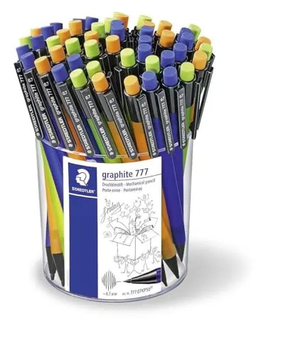 Staedtler Cup Bleistifte 777 - Mechanische Bleistifte - Utensilien zum Schreiben und Zeichnen, präzise und langlebige Schreibwerkzeuge mit komfortablem Griff für exakte Linienführung.