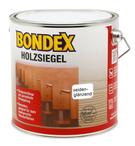 Bondex Holzsiegel seidenglänzend 2,5L - Lacke für Holzversiegelung, seidenglänzender Klarlack für eine langlebige und ansprechende Oberfläche. Ideal für Möbel und Innenanwendungen.