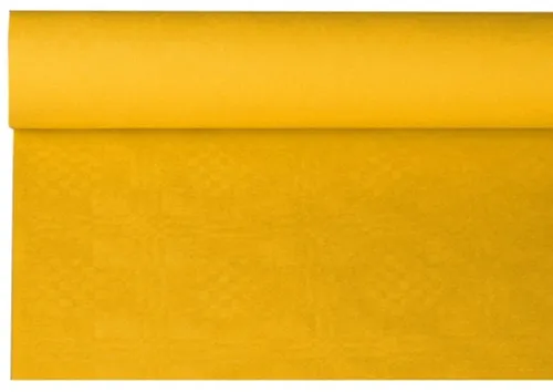 PAPSTAR Damast-Tischtuch (B)1,2 x (L)8 m gelb