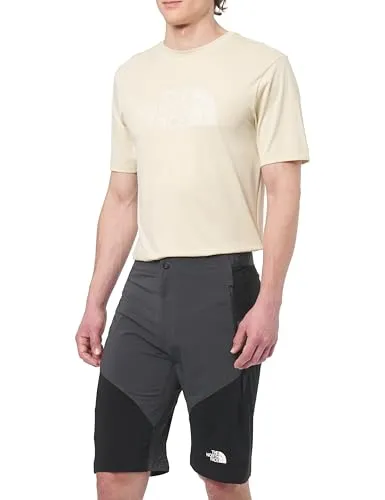 THE NORTH FACE M FELIK Slim Tapered Short Shorts - Größe 32 - Wanderhosen für Herren in Asphalt Grey-TNF Black, ideal für Outdoor-Aktivitäten mit atmungsaktivem Material und modernem Schnitt.