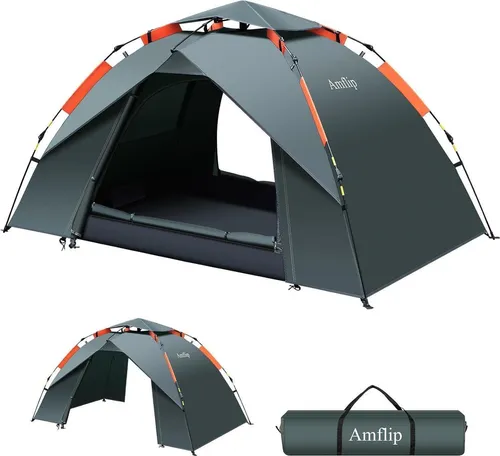 Campingzelt Automatisches Pop Up für 1-2 Personen - Ultraleichtes, wasserdichtes Zelt für unkompliziertes Aufbauen und perfekten Schutz bei Outdoor-Abenteuern.