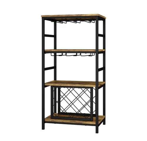 Vicco Weinregal Vela, Eiche rustikal, 50 x 100 cm - Weinregal für stilvolle Aufbewahrung, stapelbar und platzsparend, ideal für Weinliebhaber und elegante Wohnräume.