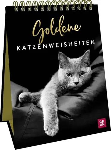 Produktbild Goldene Katzenweisheiten: Edles Geschenk für Katzenliebhaber mit ästhetischen Schwarz-weiß-Fotografien und Katzenweisheiten (Geschenke für Katzenliebhaber)