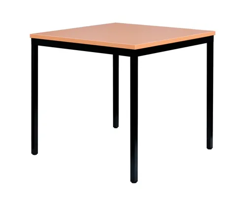 Schreibtisch Profi Besprechungstisch 80x80 cm Schwarz/Buche von Lüllmann