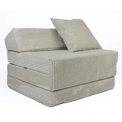 FORTISLINE Klappmatratze mit Kopfteil aus Cord von Fortisline