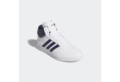 adidas Unisex Hoops 4.0 MID Schuhe - FTWR White/Dark Blue/Grey Two, 38 EU - Herren-Sneaker mit regulärer Passform, atmungsaktivem Mesh und stylishem Wildleder-Detail für optimalen Komfort und Trendbewusstsein.