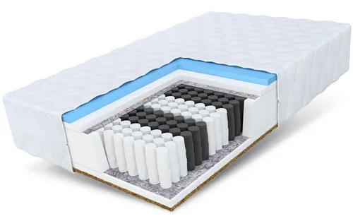 Matratze LAVAL MAX 80x200 cm - 7 Zonen H3/H4 - Klassische 7-Zonen-Matratze mit zwei Liegehärten (H3/H4) für individuellen Schlafkomfort. Atmungsaktiv, antibakteriell und ideal für Allergiker.