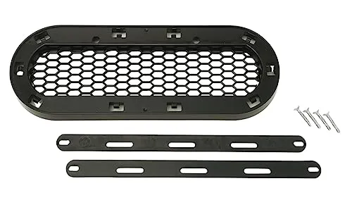 Emblemhalter für Kühlergrill passend für Audi A1 A3 A4 A5 A6 - Frontgrills & Renngitter, hochwertiger ABS Kunststoff, inklusive Befestigungsmaterial und 2 Jahre Herstellergarantie für langlebige Optik und Tuning.