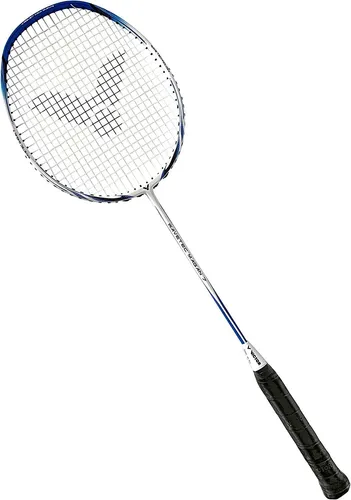 Victor Badmintonschläger Wavetec Magan 7 - Grifflastig und Besaitet - Victor Badmintonschläger Wavetec Magan 7, ideal für Fortgeschrittene. Grifflastig, aus hochwertigem Graphit, bietet optimale Kontrolle und Power für dein Spiel.