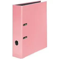 Falken Pastel Color Ordner Breit DIN A4 80 mm Flamingorosa 2 Ringe Pappkarton Glänzend
