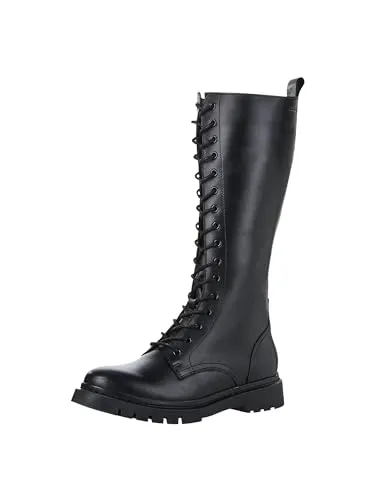 Tamaris Stiefel 1-25602-43 001 - Wanderschuhe mit 3 cm Blockabsatz für optimalen Komfort, ideal für lange Spaziergänge und stilvollen Outdoor-Look.